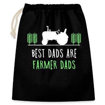 Déclaration de l’agriculteur Tracteur de véhicule à moteur Agriculteur biologique - Sac cadeau 40 x 50 cm - noir - Devant