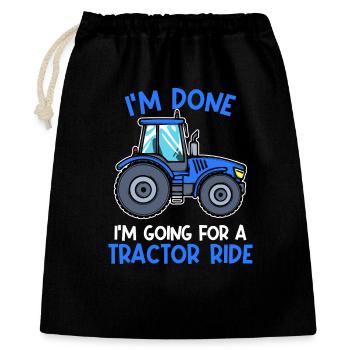Tracteur Déclaration de l’agriculteur Véhicule à moteur Pays Air - Sac cadeau 40 x 50 cm - noir - Devant