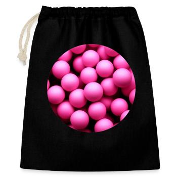 boules rondes - Sac cadeau 40 x 50 cm - noir - Devant