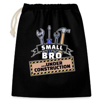 Déclaration du cœur du frère Fier grand frère frère - Sac cadeau 40 x 50 cm - noir - Devant
