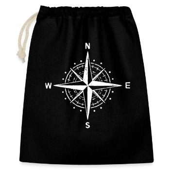Camping Camper Wanderlust Wanderer Campsite - Gift Bag 40 x 50 cm - black - Front