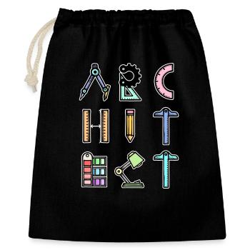 Profession Job Saying Architect Career Supervisor - Gift Bag 40 x 50 cm - black - Front