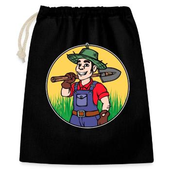 Farmer Job Work Employee Career Worker - Gift Bag 40 x 50 cm - black - Front