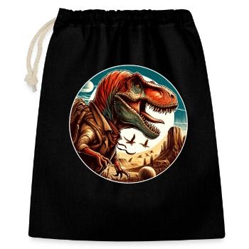 Dinosaure - Sac cadeau 40 x 50 cm - noir - Devant