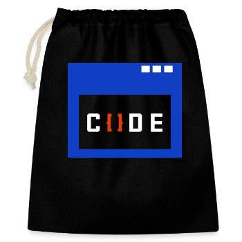 Coder Geld Verdienen Angestellter Arbeit Erfolg - Geschenkbeutel aus Baumwolle (40 x 50 cm) - Schwarz - Vorne