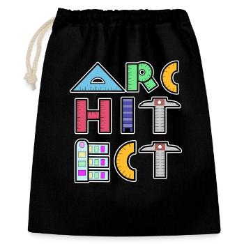 Career: Architect, Profession, Job, Work, Supervisor - Gift Bag 40 x 50 cm - black - Front