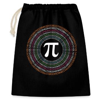 Pi Day - Happy Pi Day - Gift Bag 40 x 50 cm - black - Front