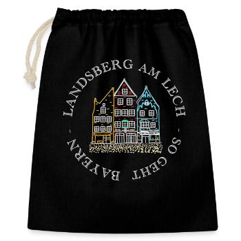 Landsberg am Lech, voici comment fonctionne la Bavière - Sac cadeau 40 x 50 cm - noir - Devant