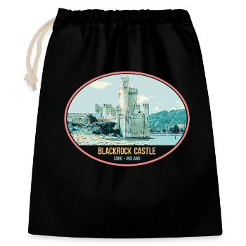 Illustration Blackrock Castle, Cork, Ireland - Gift Bag 40 x 50 cm - black - Front