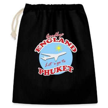 Farewell England Phuket Flight Scene - Gift Bag 40 x 50 cm - black - Front