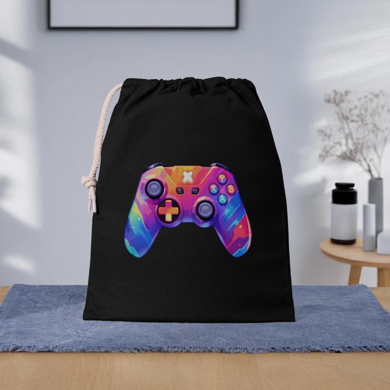 Pixel art video game controller Gift Bag 40 x 50 cm