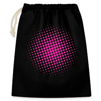 Grille rouge - Sac cadeau 40 x 50 cm - noir - Devant