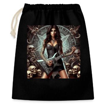 Guitariste en enfer - Sac cadeau 40 x 50 cm - noir - Devant