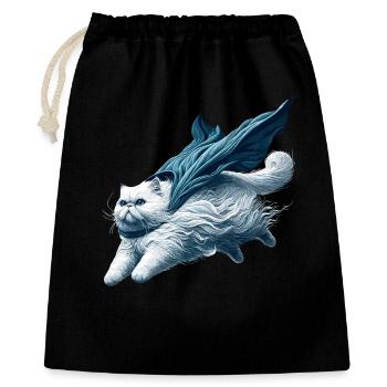 Super Cat Persian White Persian Cat Gift - Gift Bag 40 x 50 cm - black - Front