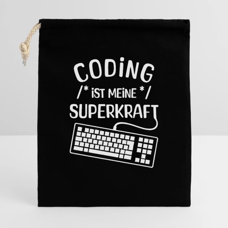 Instruction de script de code Développeur Computergeek Sac cadeau 40 x 50 cm