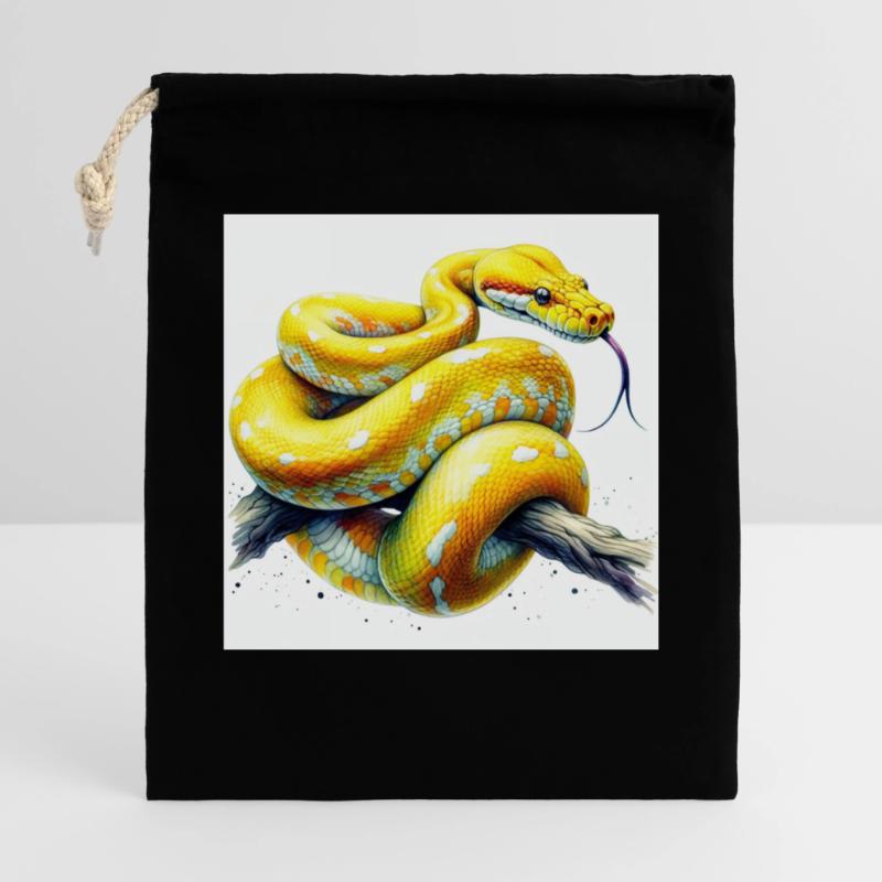 Yellow python Gift Bag 40 x 50 cm