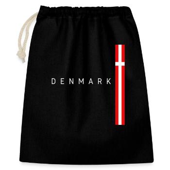 Flag of Denmark, Danish pride - Gift Bag 40 x 50 cm - black - Front