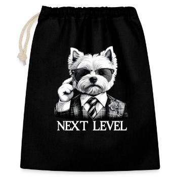 West Highland White Terrier Next Level Suit - Gift Bag 40 x 50 cm - black - Front