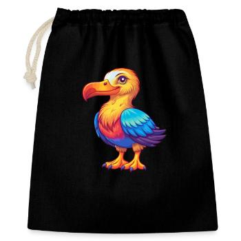 Albatross Colorful Kawaii Cartoon Character Animal - Gift Bag 40 x 50 cm - black - Front