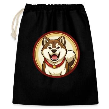 Akita Dog Colorful Kawaii Cartoon Character Pet - Gift Bag 40 x 50 cm - black - Front