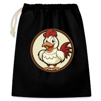 Chicken Colorful Kawaii Cartoon Character Clipart - Gift Bag 40 x 50 cm - black - Front