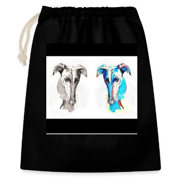 Double Dog Sketch Pop Art - Gift Bag 40 x 50 cm - black - Front