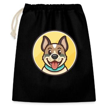 Perro De Presa Mallorquin Hunderasse Cartoon Kawaii - Geschenkbeutel aus Baumwolle (40 x 50 cm) - Schwarz - Vorne