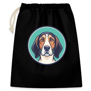 Treeing Walker Coonhound Dog Breed Cartoon Kawaii - Gift Bag 40 x 50 cm - black - Front