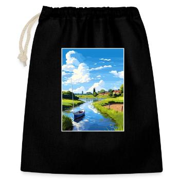 Dedham Vale Aonb Affiche de voyage Souvenir Peinture WPA - Sac cadeau 40 x 50 cm - noir - Devant