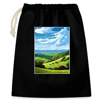 Shropshire Hills Aonb Reiseposter Souvenir WPA - Geschenkbeutel aus Baumwolle (40 x 50 cm) - Schwarz - Vorne