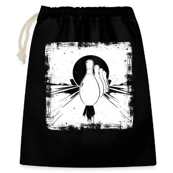 Bowling Pins - Gift Bag 40 x 50 cm - black - Front