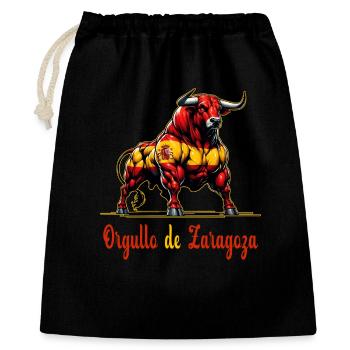 Pride Zaragoza flag design - Gift Bag 40 x 50 cm - black - Front