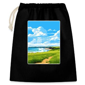 Bude Cornwall England Reiseposter Souvenir WPA - Geschenkbeutel aus Baumwolle (40 x 50 cm) - Schwarz - Vorne