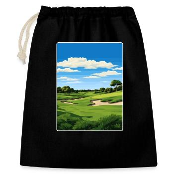 Tpc San Antonio Golf Travel Poster Souvenir WPA - Gift Bag 40 x 50 cm - black - Front