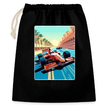 Abu Dhabi Circuit Motorsport Race Uae Travel Card - Geschenkbeutel aus Baumwolle (40 x 50 cm) - Schwarz - Vorne