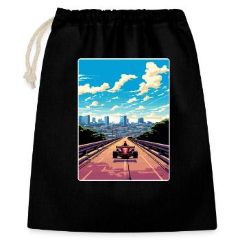 Austin Circuit Motorsport Race Texas Affiche de voyage - Sac cadeau 40 x 50 cm - noir - Devant