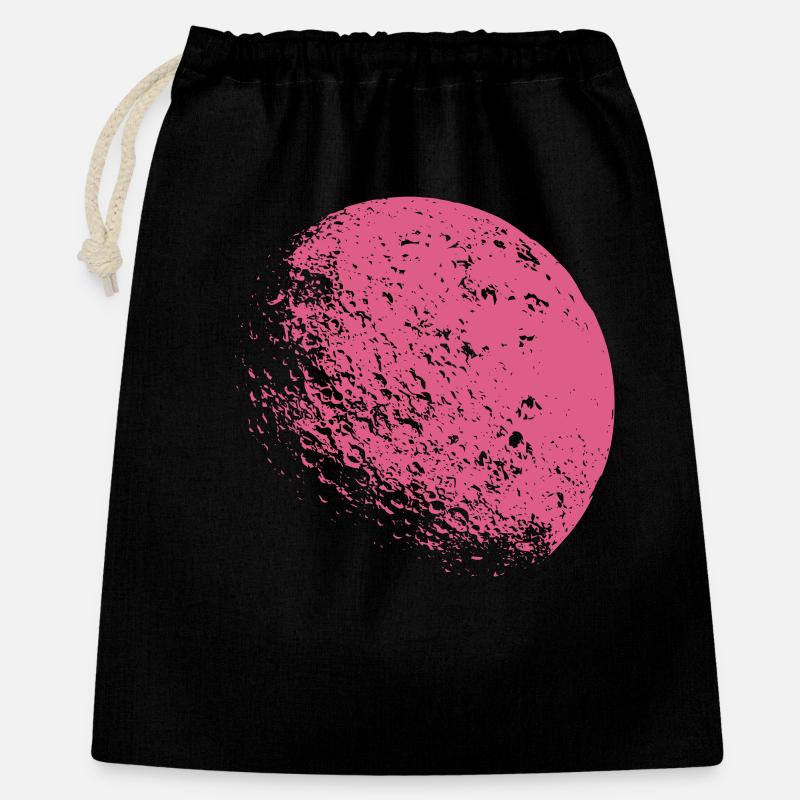 Pink moon - Gift Bag 40 x 50 cm - black