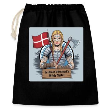 Schildmaiden - Découvrez le côté sauvage du Danemark - Sac cadeau 40 x 50 cm - noir - Devant