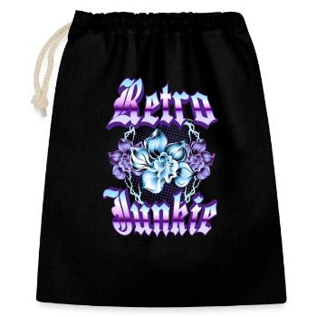 Retro Junkie – 90s Gothic Floral Style - Gift Bag 40 x 50 cm - black - Front