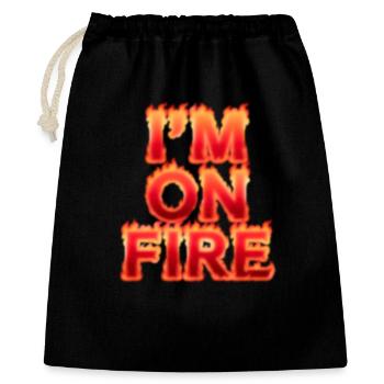 Im on fire - Gift Bag 40 x 50 cm - black - Front