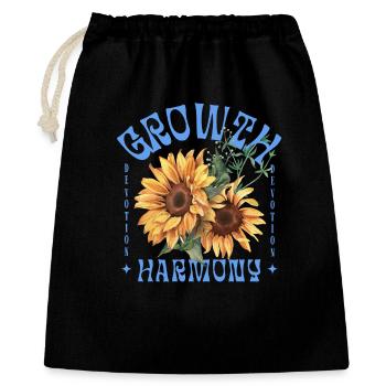 Growth Harmony Sunflower Art - Gift Bag 40 x 50 cm - black - Front