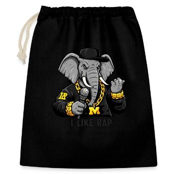 Elephant Rapper: Rap Style and Attitude! - Gift Bag 40 x 50 cm - black - Front