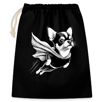 Super Dog Chihuahua Chi Chis Gift - Gift Bag 40 x 50 cm - black - Front