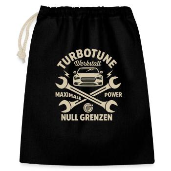 TurboWerkstatt : Puissant, sans limites - Sac cadeau 40 x 50 cm - noir - Devant