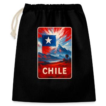 Chili Voyage Art - Sac cadeau 40 x 50 cm - noir - Devant