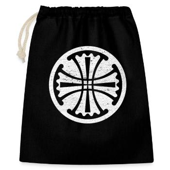 Canterbury Cross in a White Circle - Gift Bag 40 x 50 cm - black - Front
