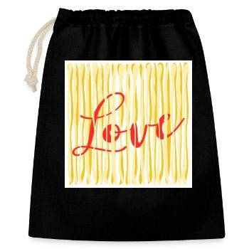 ICH LIEBE DAS KOCHEN VON PASTA-SPAGHETTI - Geschenkbeutel aus Baumwolle (40 x 50 cm) - Schwarz - Vorne