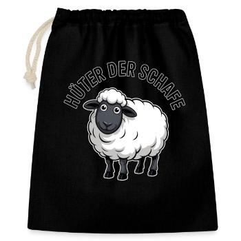 Gardien des moutons - Sac cadeau 40 x 50 cm - noir - Devant