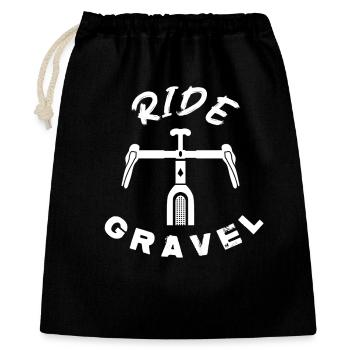 Gravel Ride - Sac cadeau 40 x 50 cm - noir - Devant
