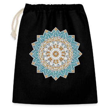 Persian Mandala – Blue & Gold - Gift Bag 40 x 50 cm - black - Front